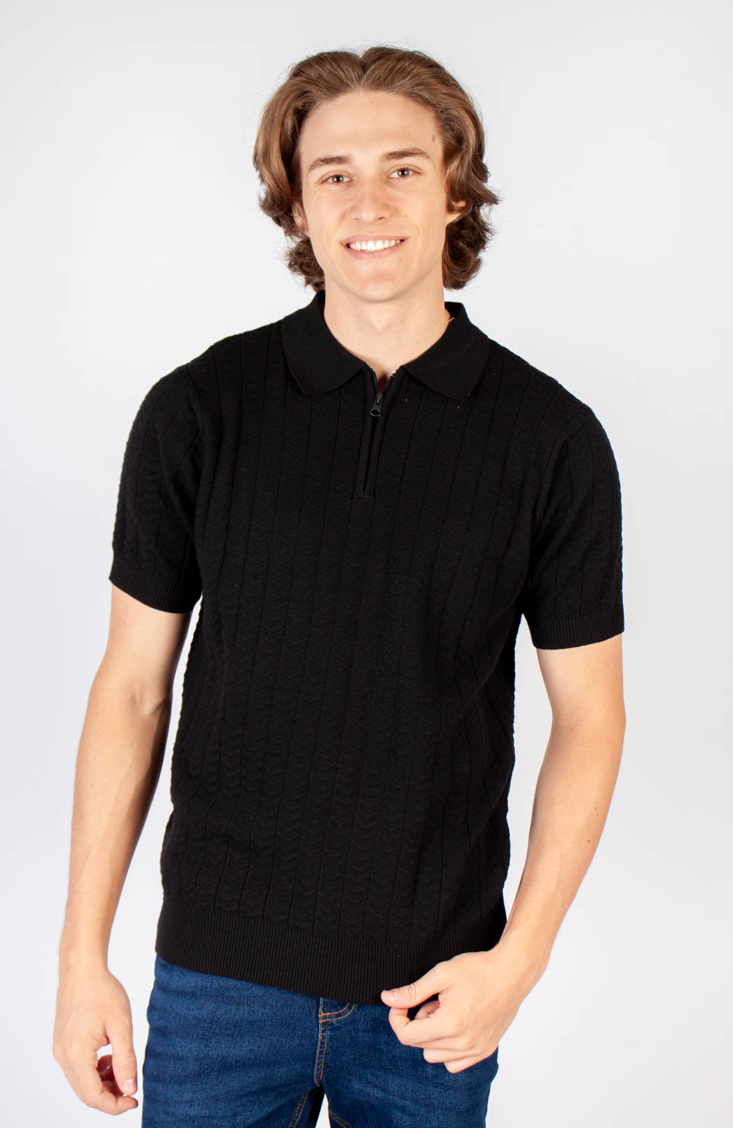 Knit Zip Golfer