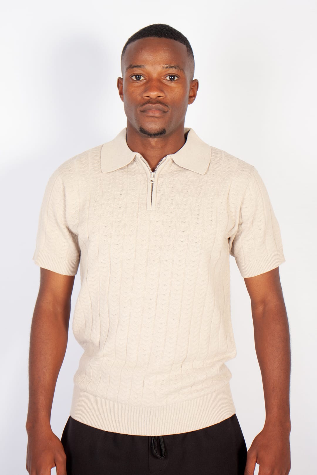 1/4 Zip Textured Golfer