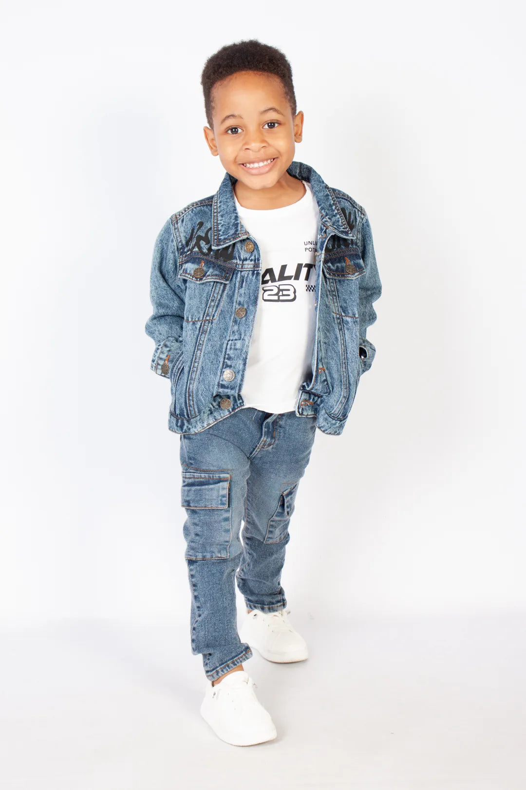 Graphic Denim Jacket