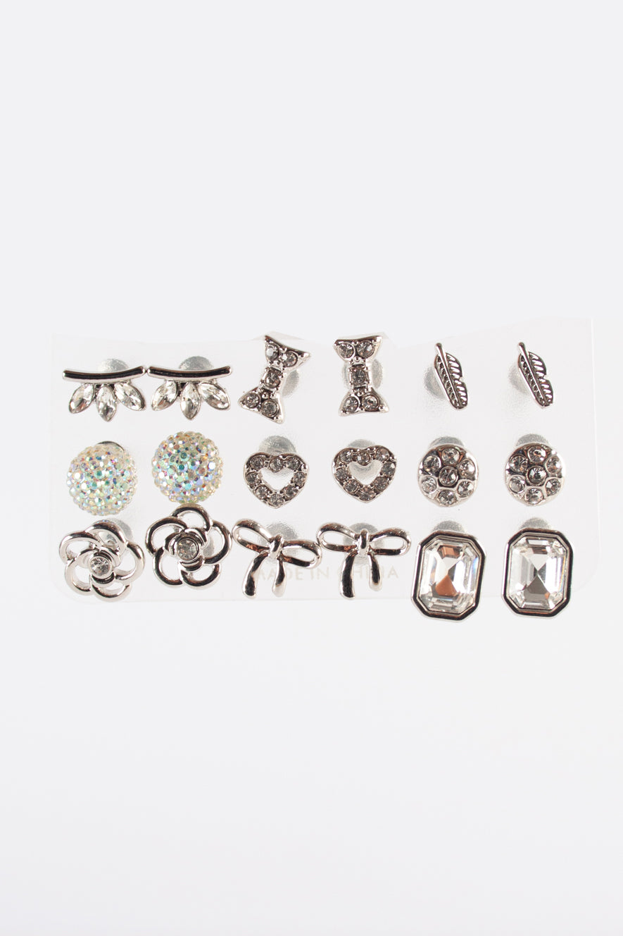 9 Pack Stud Earring