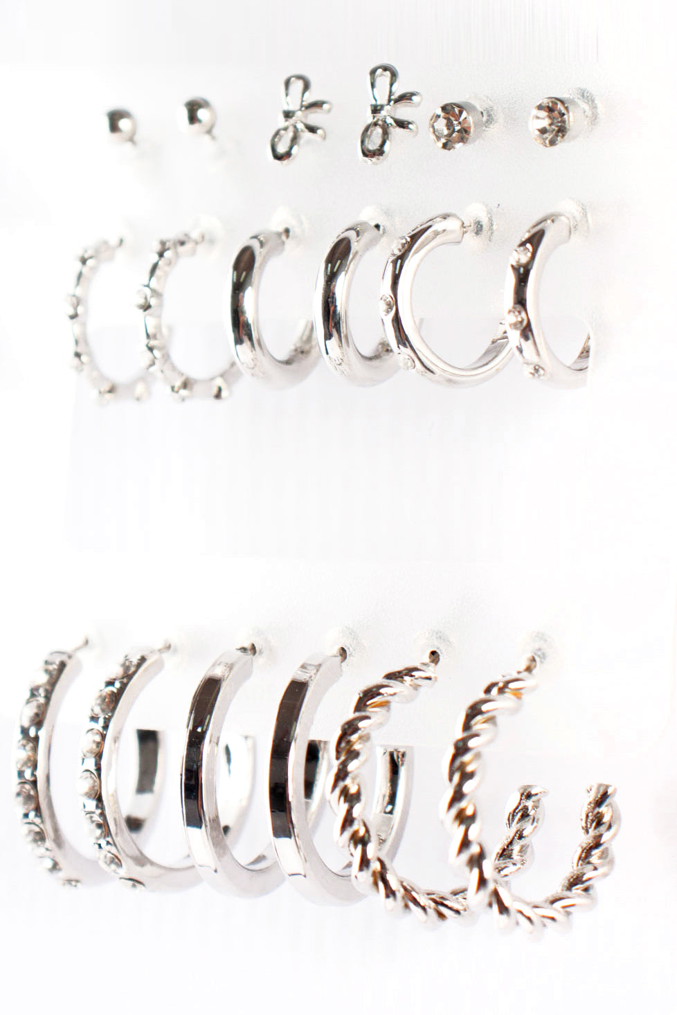 9 Pack Stud earrings