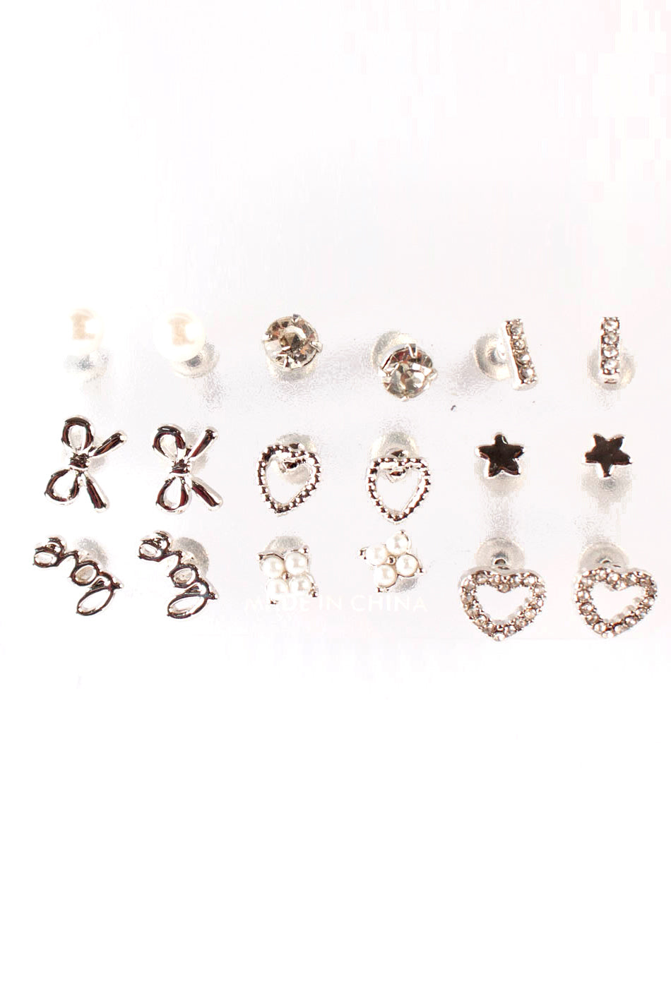 9 Pack Stud Earring