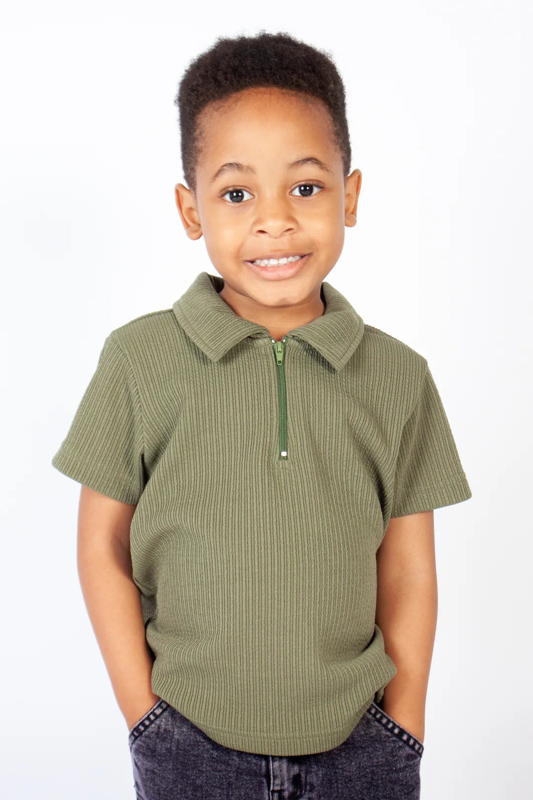 1/4 Zip Textured Golfer
